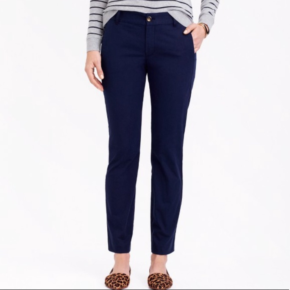 Navy J Crew Stretch Chino